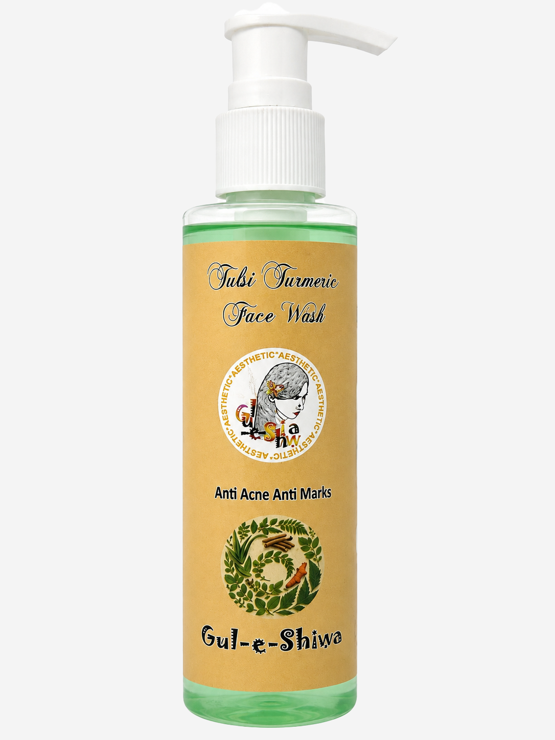 Tulsi Turmeric Face Wash – Anti Acne & Anti Marks