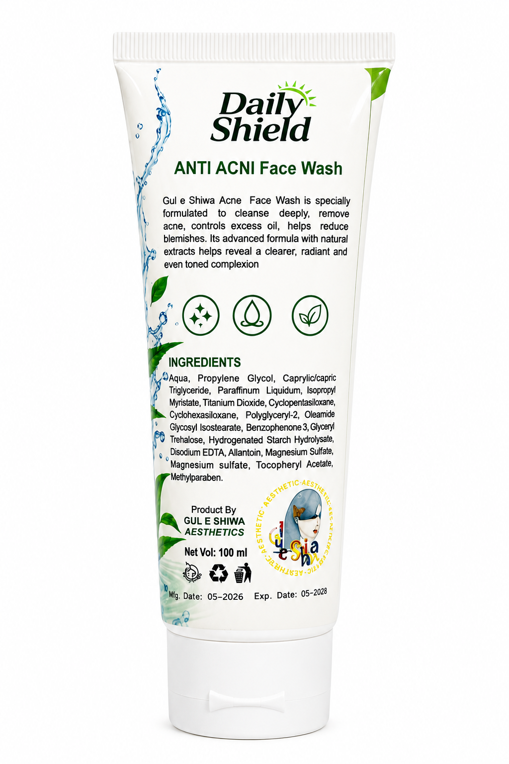 Daily Shield Anti Acne Face Wash – 100ml - Image 2